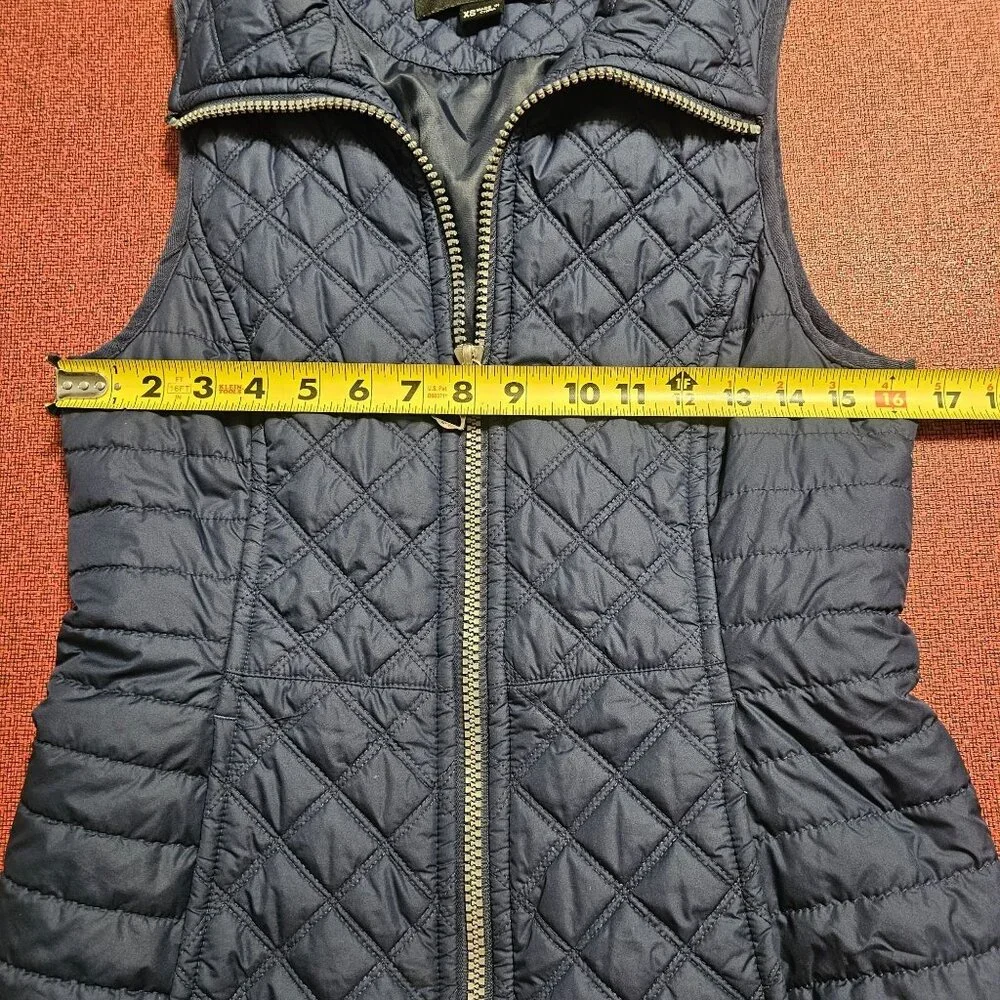 Marc‎ New York Quilted Navy Blue Puffer Vest Sz XS Full Zip Outerwear Gorpcore